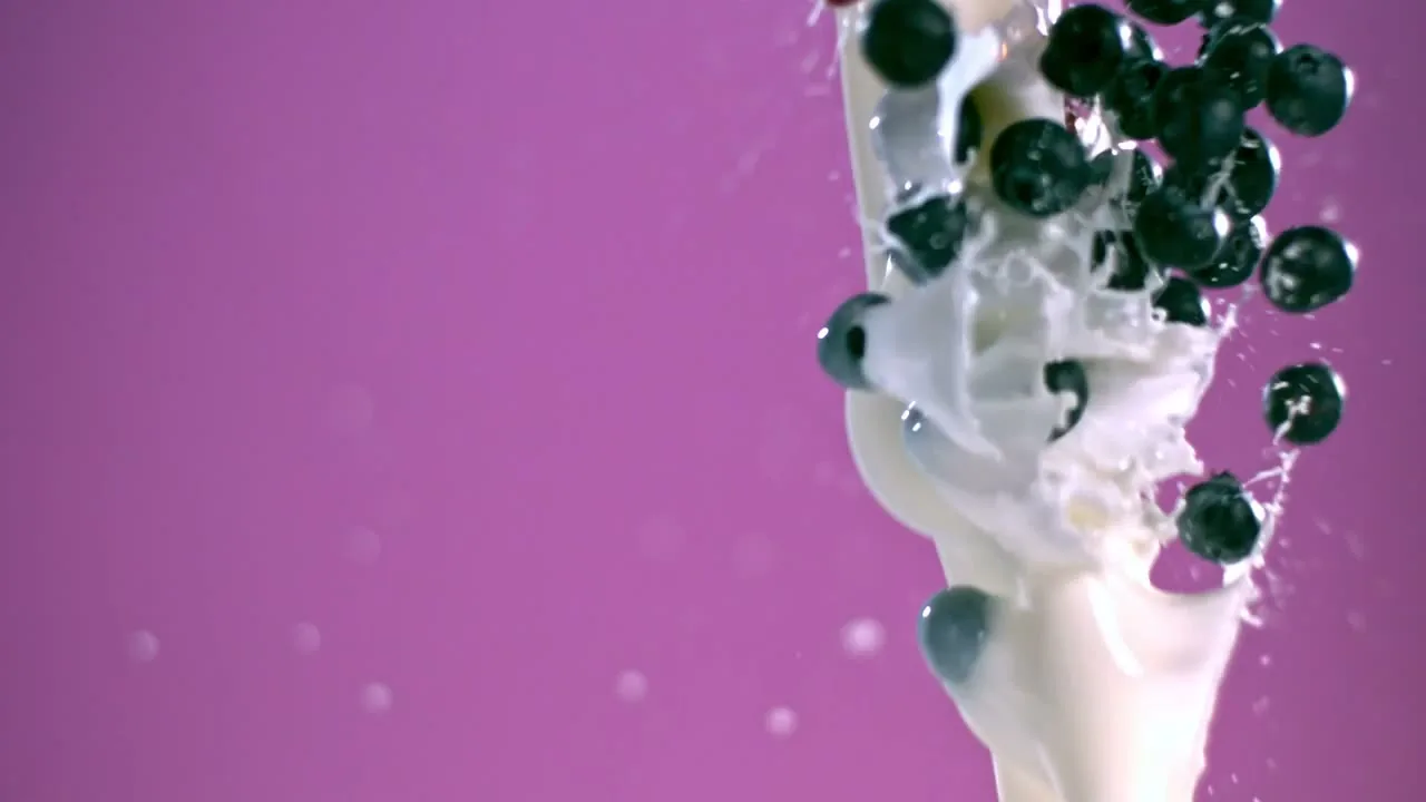 Granola and chocolate flying against a blue sky, from the Fornace reel