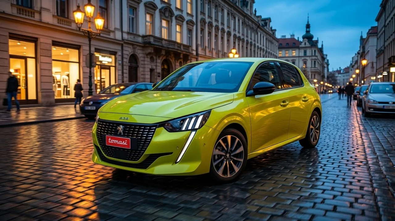 Peugeot 208 ad image generated for Tomasi